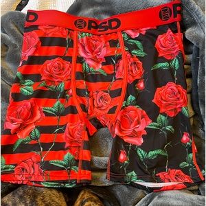 XL Red Rose PSD Men's Boxers